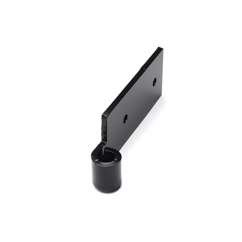 Closeup of Heavy Duty Notched Pintel Detail with black powder coating.