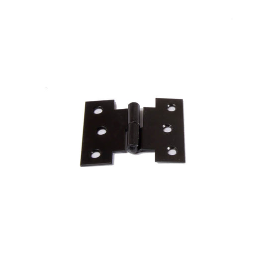 Closeup of Light Duty H Style Lift Off Hinge with black powder coating.