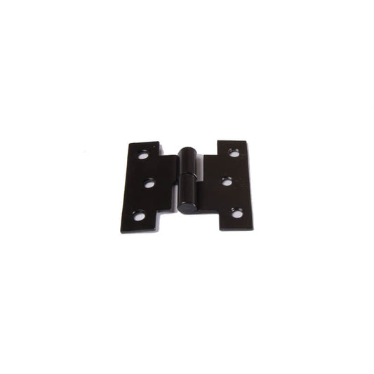 Closeup of Heavy Duty H Style Lift Off Hinge with black powder coating.