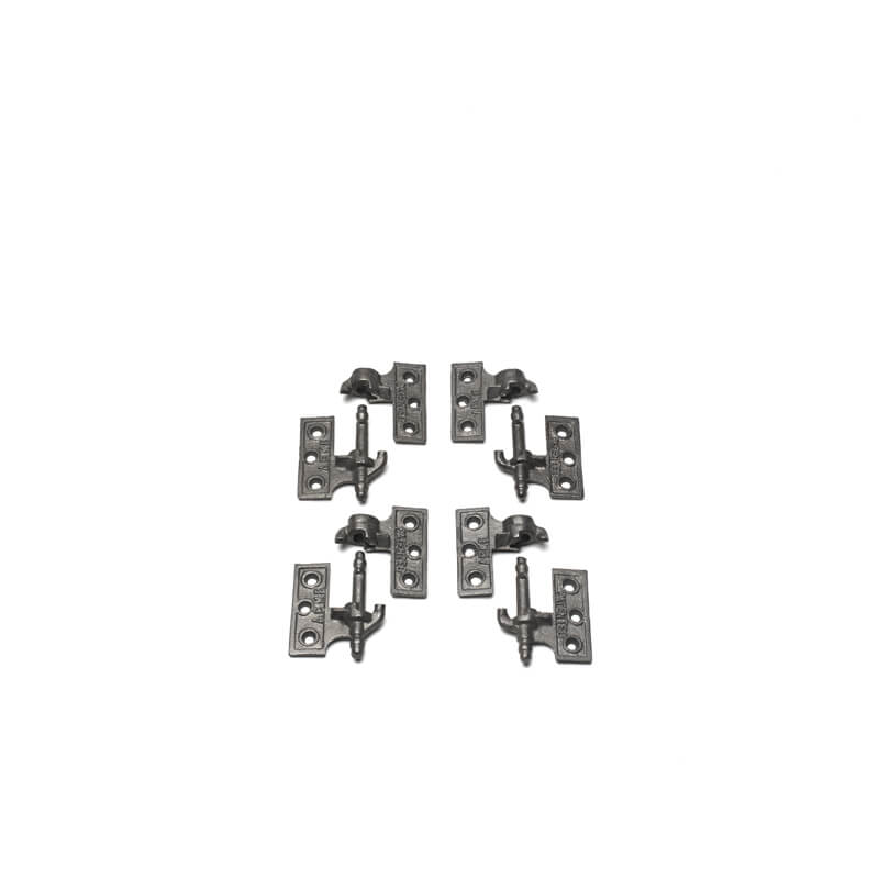 Closeup of Lull & Porter (Acme) Mortise Hinges.