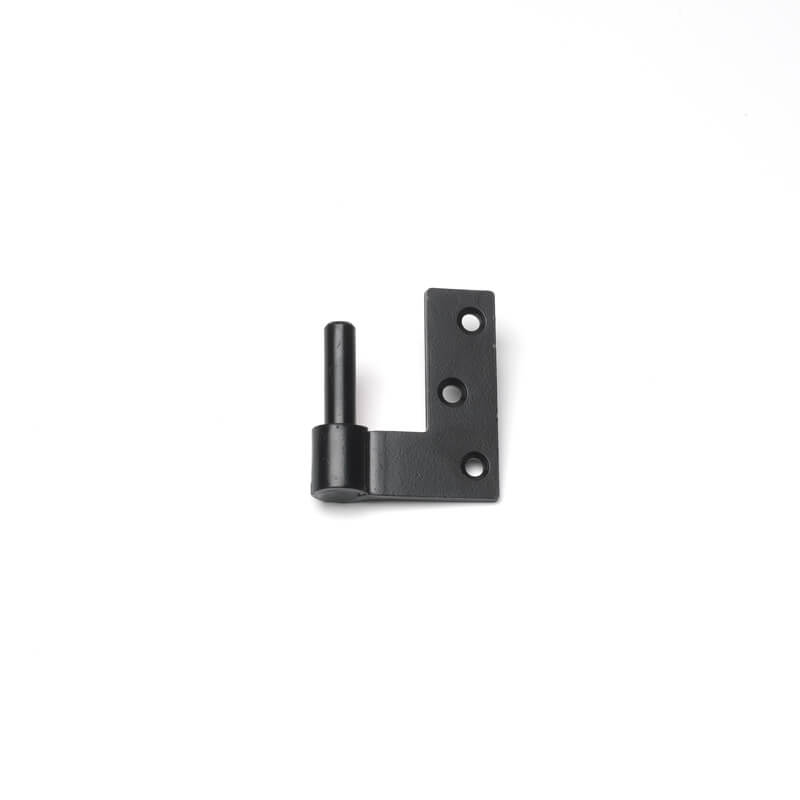 Closeup of Heavy Duty Jamb Pintel with black powder coating.