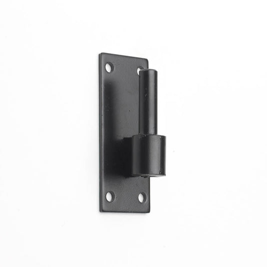 Closeup of Heavy Duty Plate Pintel with black powder coating.