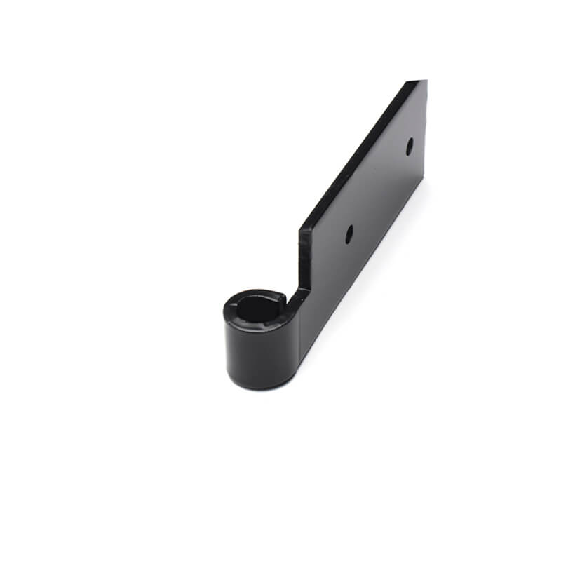 Closeup of Heavy Duty Notched Pintel with black powder coating.