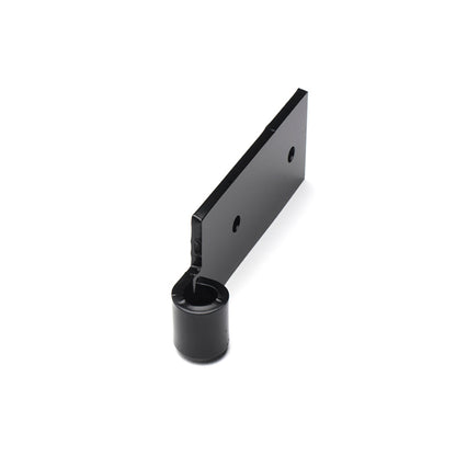 Closeup of Heavy Duty Notched Pintel Detail with black powder coating.