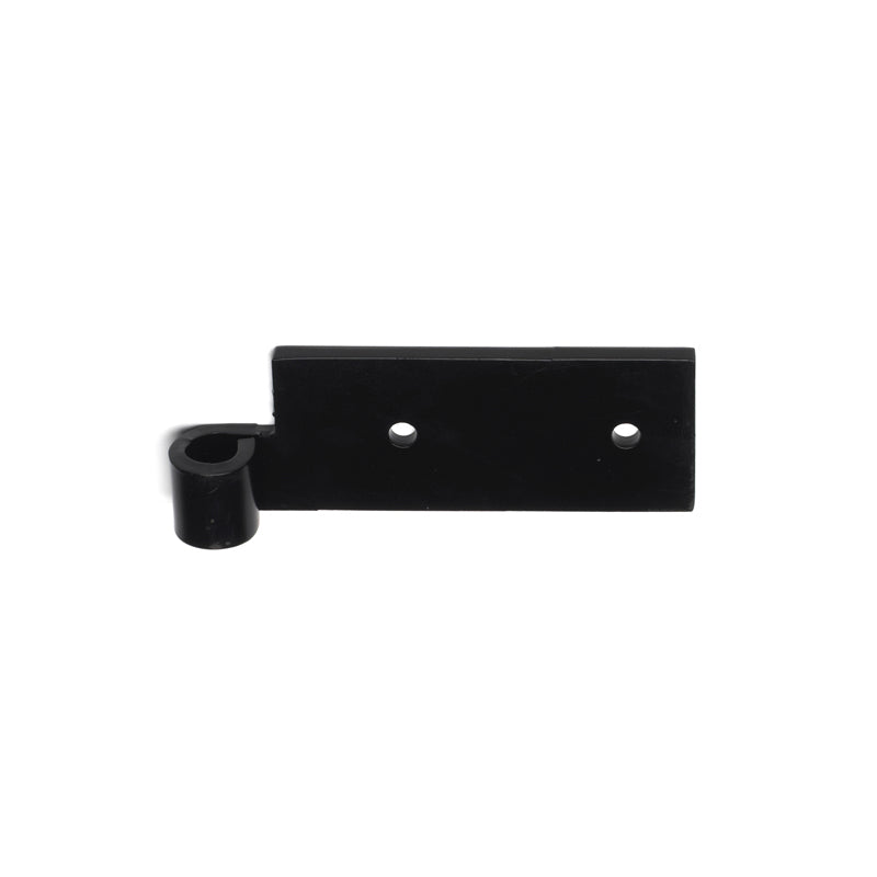Closeup of Heavy Duty Notched Pintel with black powder coating.
