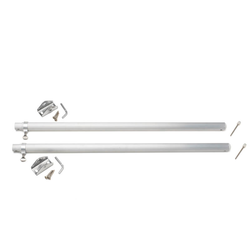 Closeup of Aluminium Bermuda Shutter Support Arm.