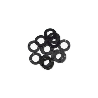 Closeup of Pintel Black Nylon Washer.