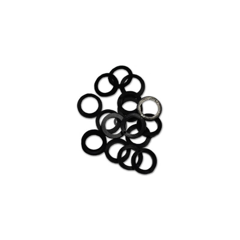 Closeup of Pintel Black Nylon Washer for Pintels.