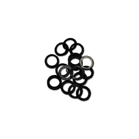 Closeup of Pintel Black Nylon Washer for Pintels.